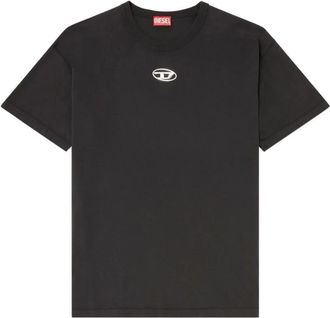 Diesel T-Norm-Iod - Heren - T-shirts - Zwart - M - Katoen - Tops