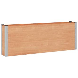vidaXL Arriate Elevado Marr&oacute;n 200 X 30 X 72 Cm Wpc Y Aluminio Vidaxl