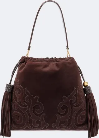 Etro Borsa a spalla Kalispera Medium in suede