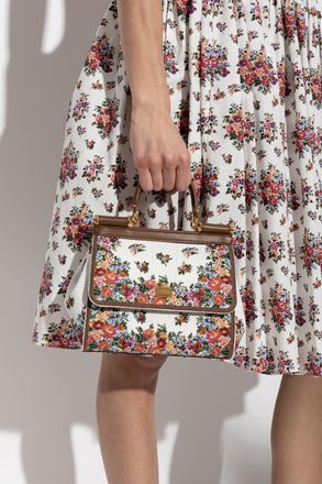 Dolce & Gabbana Sicily Medium Handbag, Womens, White