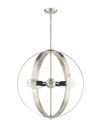 Livex Lighting Modesto Nickel 5 Light Chandelier