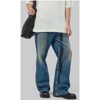 Ann Demeulemeester Alarik 5-pockets Flared Cropped Trousers With Contrast Side Band