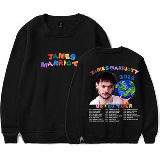 Generic James Marriott Merch 2025 Europe Tour Sweatshirt Crewneck Long Sleeve Sweatshirt Men/women Concert Pullover (2,M)