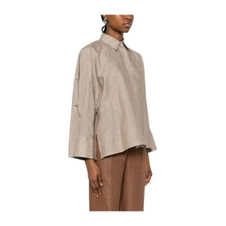 Fabiana Filippi Shirts, female, Brown, Size: XS Fabiana Filippi Shirts