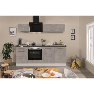 Respekta Cucina blocco cucina blocco cucina in cemento Amanda 210 cm Respecta Premium