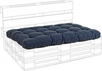 BIZZOTTO Coj&iacute;n En Tejido Poly Palet Asiento Vaquero Azul