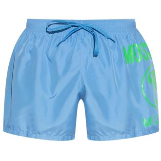 Moschino Heren Logo Zwemshort (Lichtblauw)