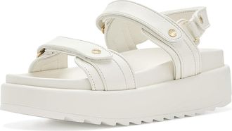 J/Slides Sophie Womens Dress Sandals White : 7.5 M, Leather