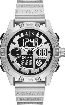 A|X Armani Exchange D-bolt Mens Silver Watch AX2965 - One Size
