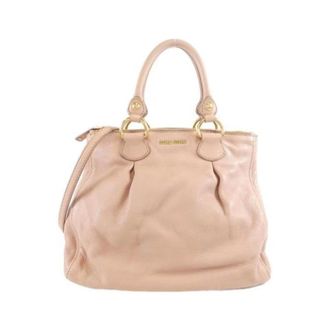 バッグ 00s MIU MIU HAND BAG MINI PINK GOLD 2WAY bag Madras Pink Gold, Pink Gold, handbag, RN0799 MIUMIU
