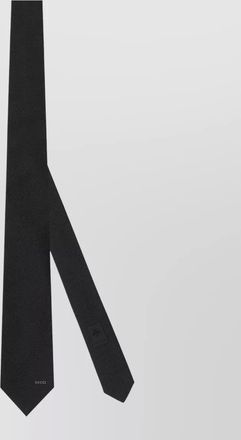 Gucci textured fabric slim tie menswear accessory