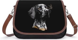 Generic German Shorthaired Pointer Dog Hunting Fashion Womens Crossbody Bags Novelty Handbag Shoulder Bag Purse
