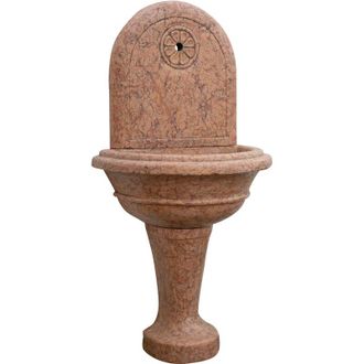 Biscottini International Biscottini - Fuente De Suelo De M&aacute;rmol Rojo De Verona Made In Italy