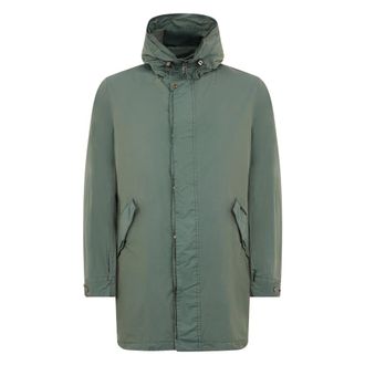 Moorer Parkas, male, Green, Size: 3XL Parka with Adjustable Hood