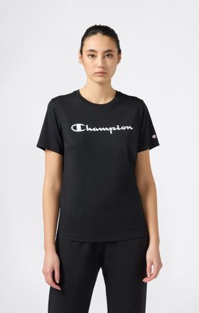 Champion T-Shirt CHAMPION, Damen, Gr. M (40), nbk, ns, Obermaterial: 100% Baumwolle, Rundhals, Shirts T-Shirt, klassischer Schnitt, sportlicher Stil, aus Baumw