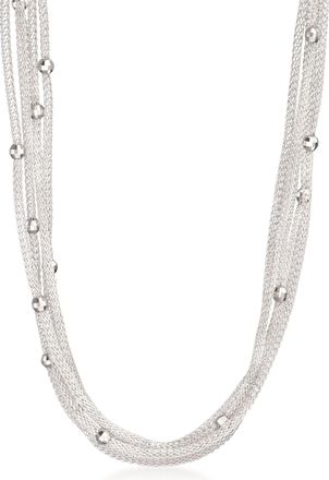 Ross-Simons Italian Sterling Silver Multi-Strand Mesh Necklace