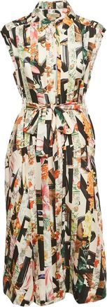 Burberry Abito midi con cintura - Toni neutri