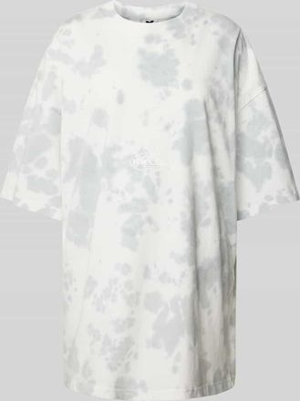 Karo Kauer Oversized T-Shirt mit Label-Print in Weiss, Gr&ouml;&szlig;e L