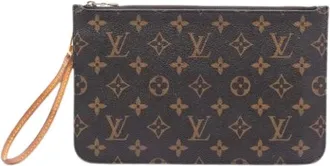 Louis Vuitton Pre-owned Clutches, female, Brown, Size: ONE SIZE Pre-owned Neverfull Pouch