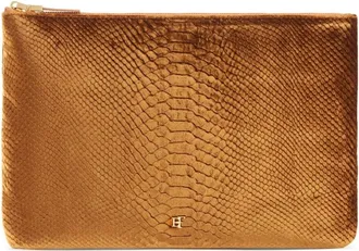 Elisabetta Franchi Tassen, Dames, Geel, ONE Size, Fluwelen Avondtas