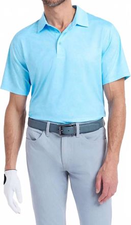 Robert Graham Orsett Short Sleeve Polo In Light Blue