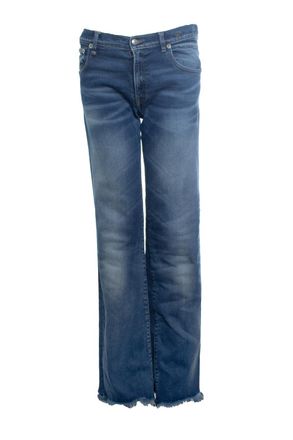 R13 blue Jane jeans with raw edges
