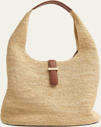 SIMKHAI Khai Large Raffia Tote Bag