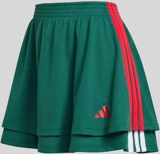 adidas Regular Fit Minirock mit Logo-Applikation in Dunkelgruen, Gr&ouml;&szlig;e XL