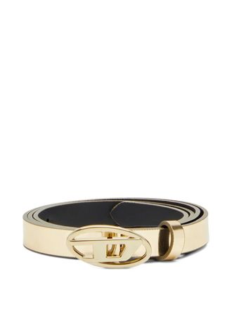 Diesel oval-buckle belt - Gold