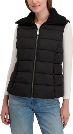 Shelli Segal Laundry By Shelli Segal Silky Puffer Vest