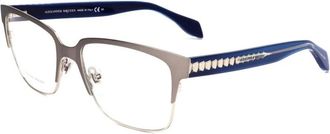 Alexander McQueen Alexander McQueen, Glasses, female, Multicolor, Size: ONE SIZE Multicolor Metal Frame Watch for Women