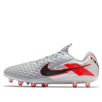 Nike Tiempo Legend 8 Elite AG Pro Metallic Grey Crimson CW0599-906