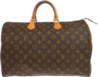 Louis Vuitton Speedy Monogram Canvas Brown Canvas Handbag (Pre-Owned)