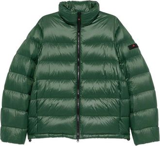 Peuterey Green Keke Puffer Jacket With Pockets