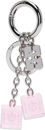 Ganni Logo-plaque Dice Keyring