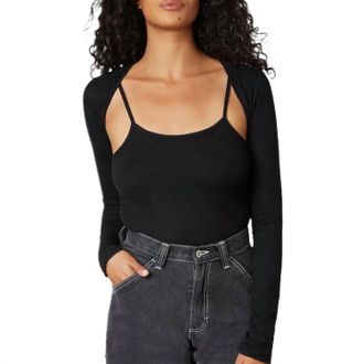 Nia Two-Piece Ballet Twin Set In Black