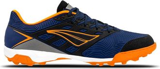 Penalty Society Soccer Cleats Shoes Viento Y1 - Adult | Comfort, Resistance and Efficiency, Blue Black Orange, 6.5 UK