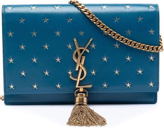 Saint Laurent Pre-owned Saint Laurent Calfskin Star Print Classic Monogram Kate Tassel Wallet on Chain Ladies 5FD5HC7AV7WKEBRE
