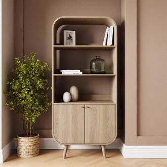 GFW Vionna Bookcase in Light Oak