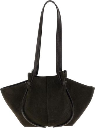 Yuzefi Brown Mochi Suede Hobo Shoulder Bag
