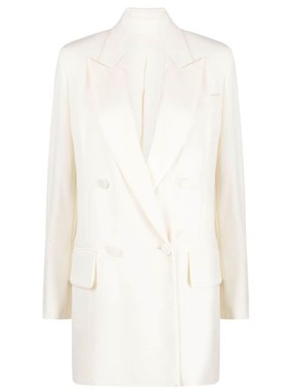 Max Mara Blazer met dubbele rij knopen - Beige