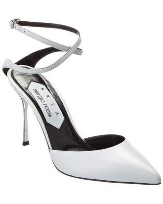 Sergio Rossi Satin Ankle Wrap Pump