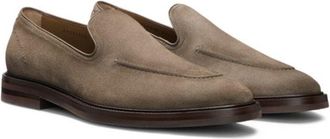 BOSS Suede loafers with leather piping