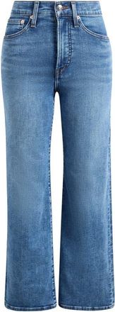 Madewell The Wide-Leg Crop Jeans Super Stretch Denim in Oneida Wash at Nordstrom, Size 30
