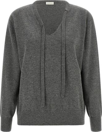 Dries Van Noten Truien & Vesten, Dames, Grijs, M, Kasjmier, Towie Jersey