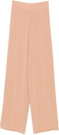 Max Mara Broeken, Dames, Beige, M, Pantalone Palazzo