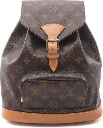 Louis Vuitton Zaino Montsouris MM con monogramma 1998 - Marrone