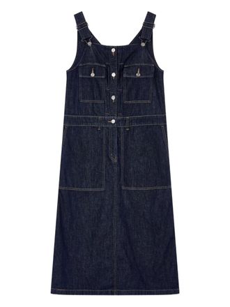 TOMBOY button-fastening pocket dress - Blue