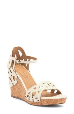 Adrienne Vittadini Carolina Wedge Sandal in Ecru at Nordstrom Rack, Size 10