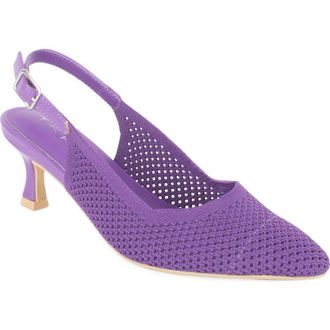 Elie Tahari Galway Slingback Pump in Dark Purple at Nordstrom, Size 5.5